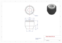 NP-10 M10 Neoprene Pad with Threaded Insert