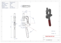 GH-80325-SS stainless steel pivoting jaw straight base clamp