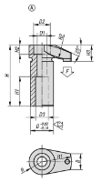 Hook Clamps with pad Drawing Form A