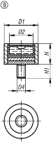 K1155 Bullseye Levels In Round Frame Drawing B