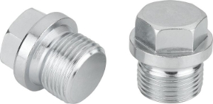 Screw plugs hex head with collar