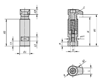 Hook clamps with collar