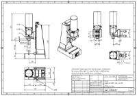 Pneumatic Press 4.5KN 40mm Stroke Dimension B 60-285mm