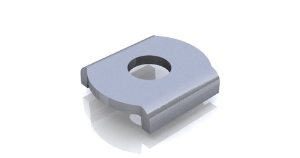 Zinc and stainless steel flanged washers