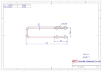 GH-431-LUB120 Steel U Bolt M5x120mm