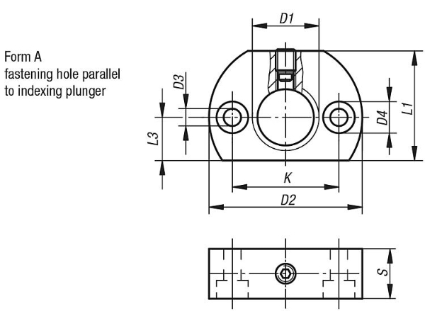 Index Pin bracket