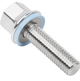 316 Stainless Steel Fluroprene XP 45 (Blue) Seal <br> M8