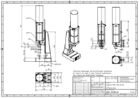 Pneumatic Press 8.5KN 80mm Stroke Dimension B 58-243mm