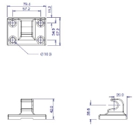 GH-40370-LPSS Stainless Steel Latch Plate