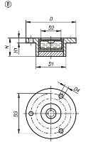 K1154 Bullseye Levels In Frame Form B Drawing