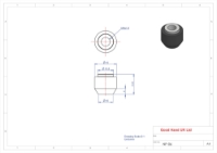 NP-06 M6 Neoprene Pad with Threaded Insert