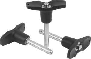 K0792 Ball lock pins with T-grip, self-locking