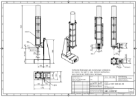 28kN Pneumatic Press 100mm Stroke Dimension B 75mm – 330mm