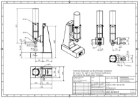 Pneumatic Press 8.5KN 80mm Stroke Dimension B 70-325mm