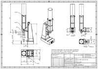 Pneumatic Press 8.5KN 120mm Stroke Dimension B 60-285mm