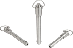 K0746 Ball Locking Pins with Grip Ring Hole 10mm, Good Hand UK