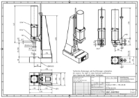 2.5kN Pneumatic Press 80mm Stroke 65mm – 390mm Dimension B