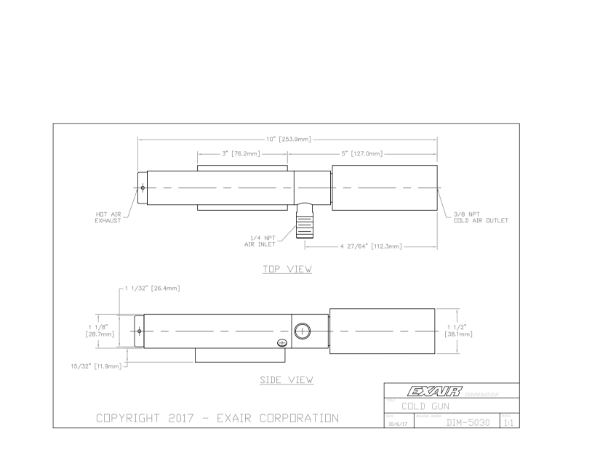 Cold Gun System Magnet Base Two Cold Outlets High Power