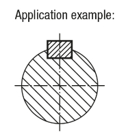 PARALLEL KEY DIN6885, FORM:A, B=4, L=10, H=4, STAINLESS STEEL 1.4571 