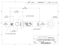 Adjustable E-Vac Only Porous & Non Porous Use 15.4 CFM