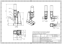 Pneumatic Press 8.5KN 60mm Stroke Dimension B 60-285mm