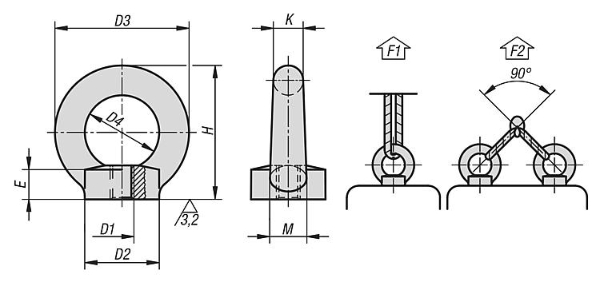 K0768 Lifting Eye Bolts