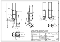 Pneumatic Press 8.5KN 80mm Stroke Dimension B 65-350mm