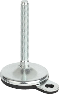 K0739 Swivel Feet In Steel With Fixing Hole Size M14