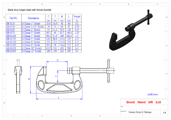 G CLAMPS