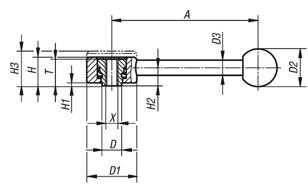 Flat tension lever ex thread