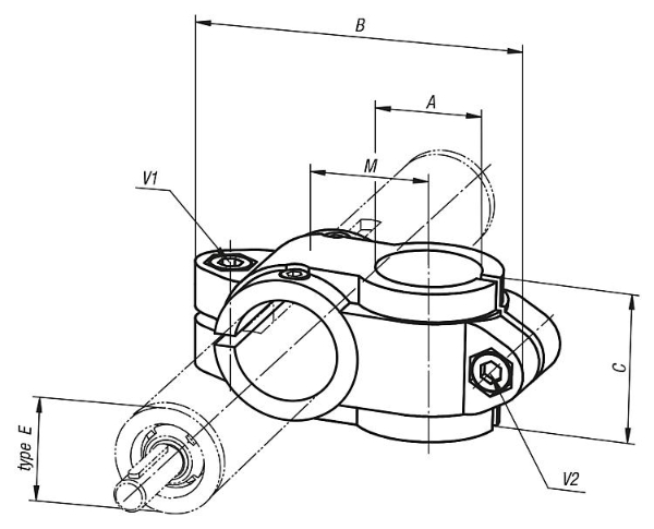 Linear actuator connector clamps