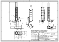 34kN Pneumatic Press 80mm Stroke Dimension B 75mm – 330mm