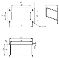 Recessed handles Drawing