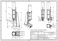 Pneumatic Press 8.5KN 100mm Stroke Dimension B 65-350mm